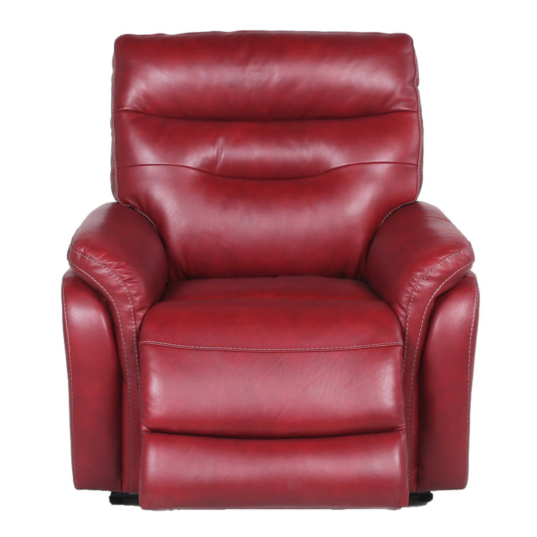 Red swivel online recliner